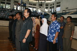 PELANTIKAN PEJABAT ESELON III DAN IV, SUMPAH JABATAN PNS, PENYERAHAN KONVERSI NIP DAN SK KENAIKAN...